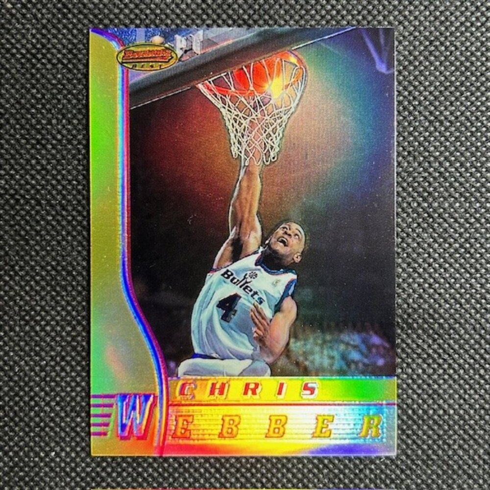 1996-97 Bowman's Best Chris Webber Refractor #27 Washington Bullets
